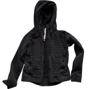 Lululemon Fleece Be True Hooded Full Zip Sweatshirt Women's Size 4 Black